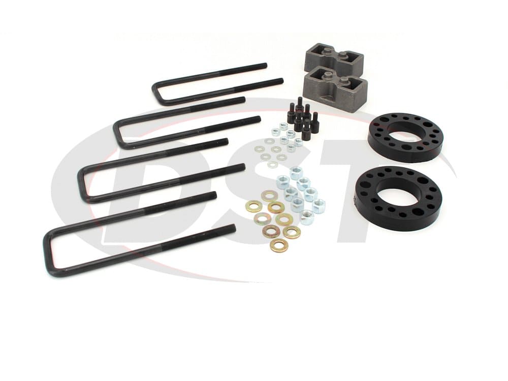 kf09122bk Suspension Lift Kit Combo - 2 Inch Front 1.5 Inch Rear