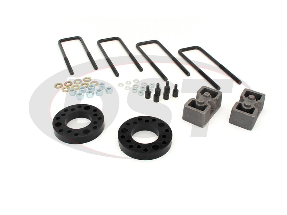 kf09122bk Suspension Lift Kit Combo - 2 Inch Front 1.5 Inch Rear