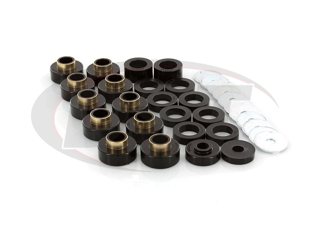 NEW JEEP CJ5 BODY MOUNT KIT COMPLETE W/TUBE WASHERS,BUSHINGS & S/S BOLTS '78-'83