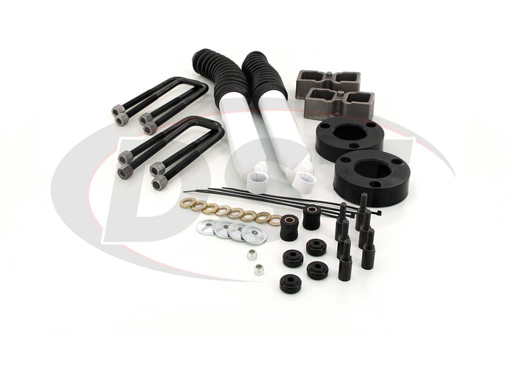 kt09130bk Front and Rear Suspension Lift Kit - 2.5 Inch Front and 2 Inch Rear