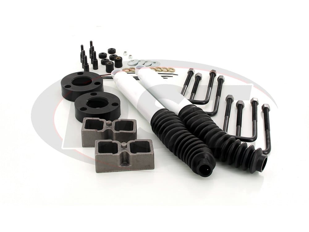kt09130bk Front and Rear Suspension Lift Kit - 2.5 Inch Front and 2 Inch Rear