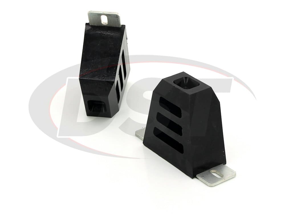 ku09016bk Wide Slotted Bump Stop with Mounting Plate
